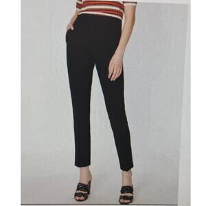 Women's Veronica Beard Black Trouser Dress Cropped Work Office Pants Size 6